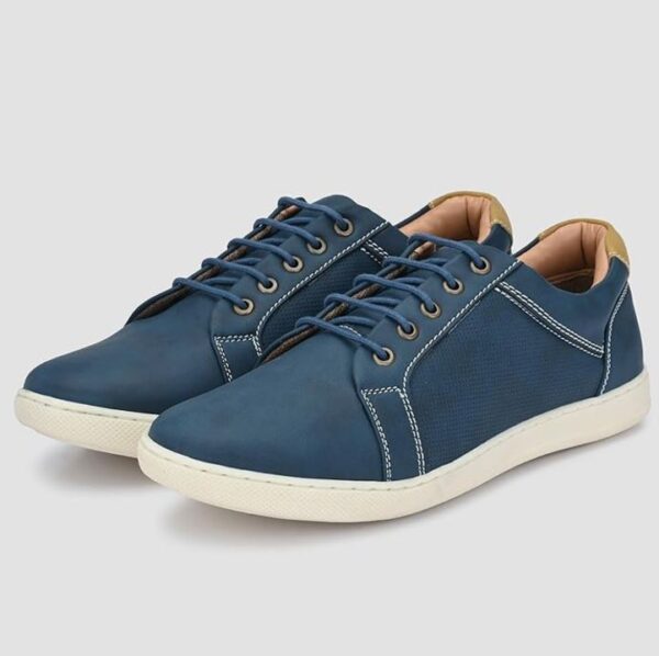 Fashion Lace Up Non-Slip Flats Trendy Stylish Casual All Day Comfortable Lightweight Sneakers with Extra Comfort on Heel - Image 3